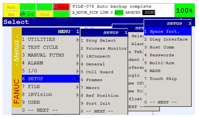 發那科機器人中Space fnct的實際應用和設置介紹